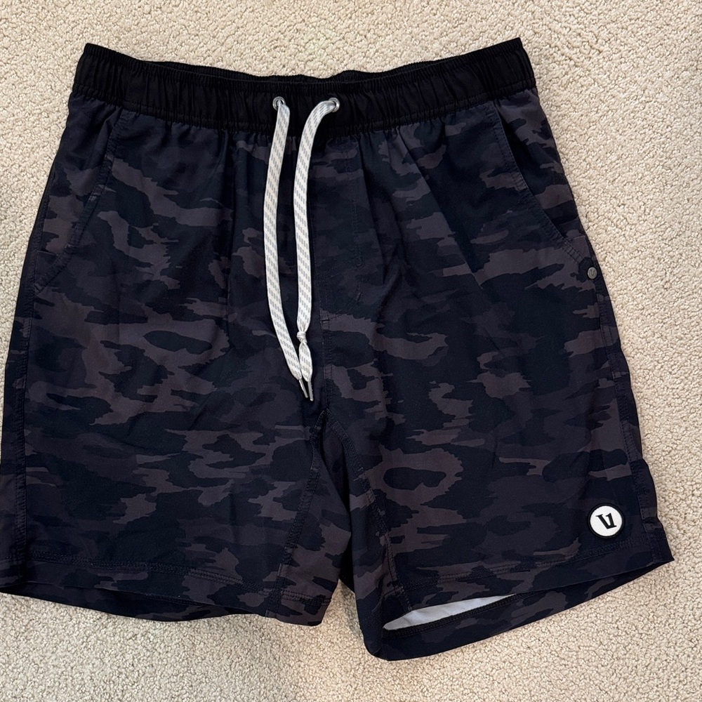Black Camo Athletic Shorts